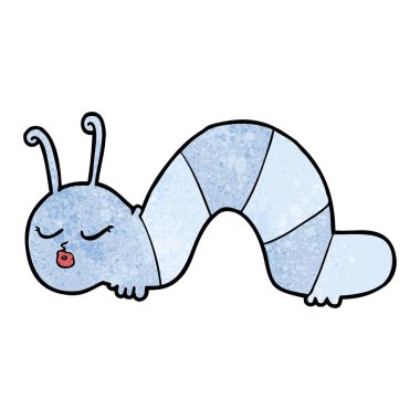 vektör çizim karikatür tırtıl