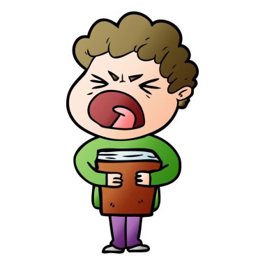 vektör çizim karikatür adam