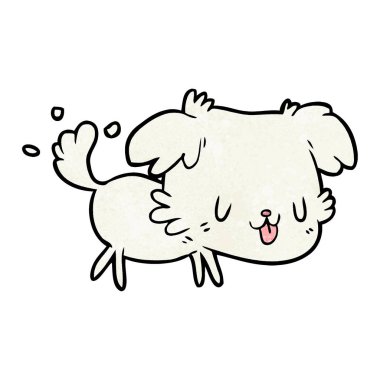 Çizgi film köpeğinin vektör çizimi