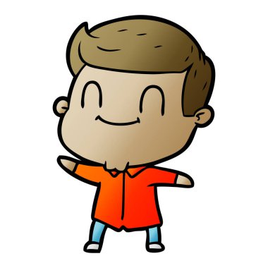 vektör çizim karikatür adam