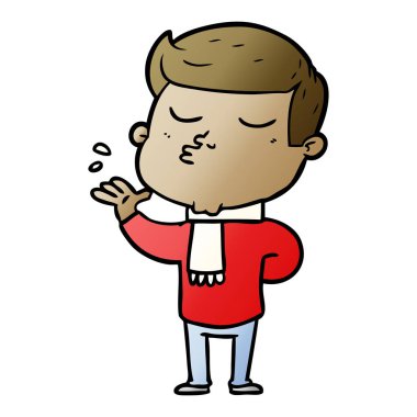 vektör çizim karikatür adam