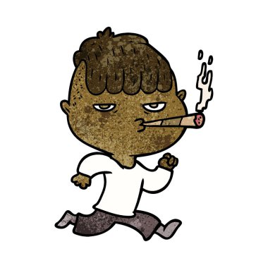 çizgi film adam çalıştıran iken Sigara