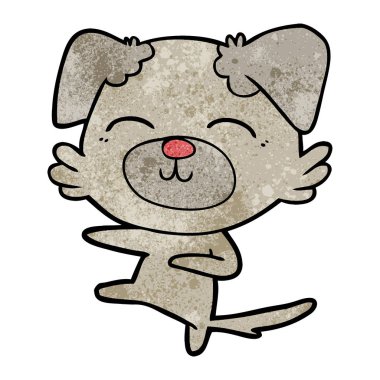 Çizgi film köpeğinin vektör çizimi