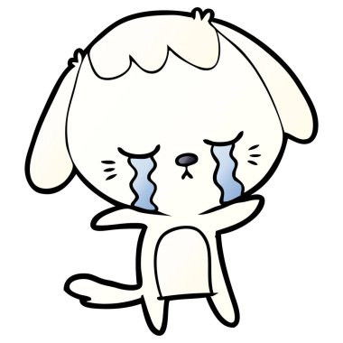 Çizgi film köpeğinin vektör çizimi