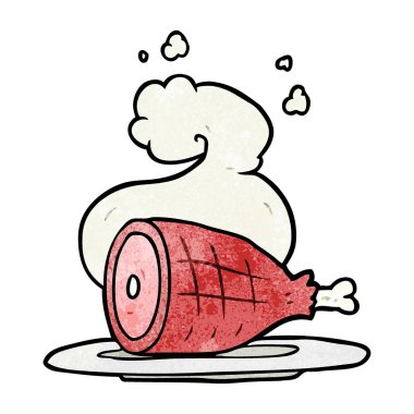 vektör çizim karikatür pişmiş et