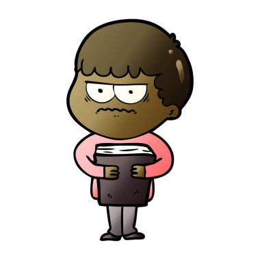 vektör çizim karikatür dostum rahatsız