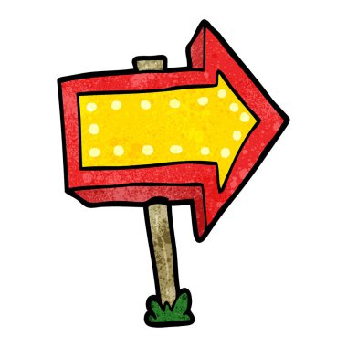 çizgi işaretli ok işareti