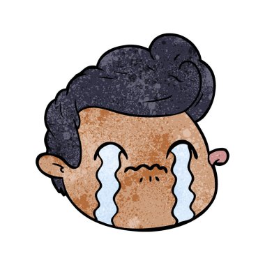 vektör çizim karikatür ağlayan çocuk