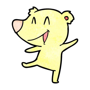 Çizgi film ayısının vektör çizimi