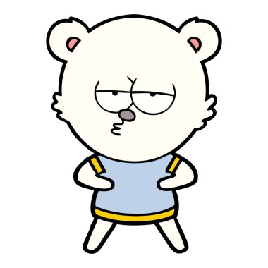 sıkılmış kutup ayısı çizgi film