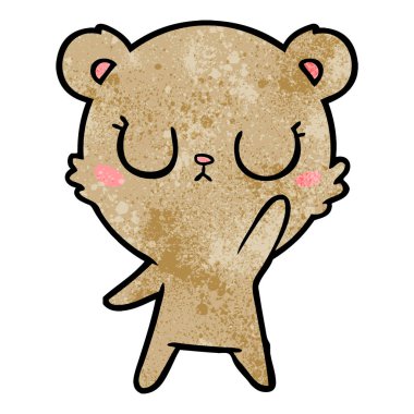 Çizgi film ayısının vektör çizimi