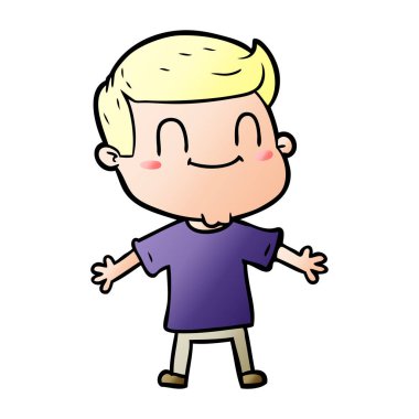 vektör çizim karikatür adam