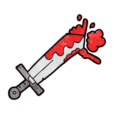 Çizgi film kılıcının vektör çizimi