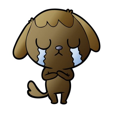 Çizgi film köpeğinin vektör çizimi