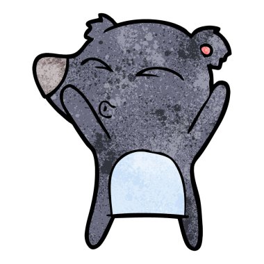 Çizgi film ayısının vektör çizimi