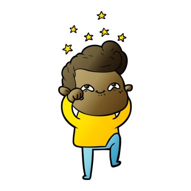 vektör çizim karikatür adam