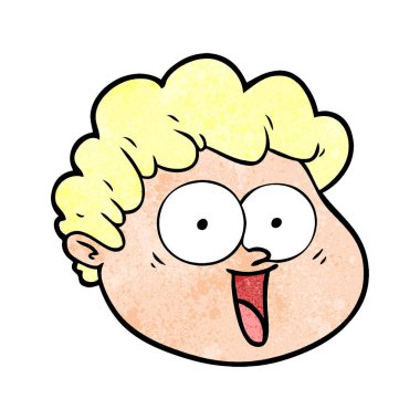 vektör çizim karikatür erkek yüz