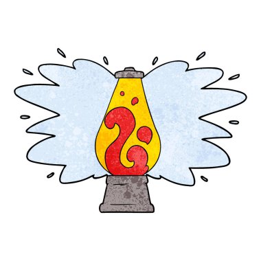 çizgi film retro lav lambası