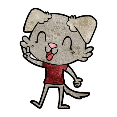 Çizgi film köpeğinin vektör çizimi