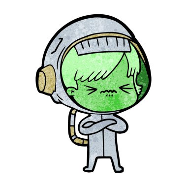 kızgın çizgi film alan kız