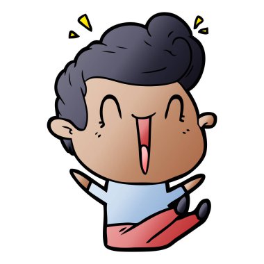 vektör çizim karikatür adam