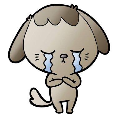 Çizgi film köpeğinin vektör çizimi