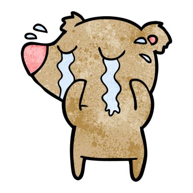 Çizgi film ayısının vektör çizimi