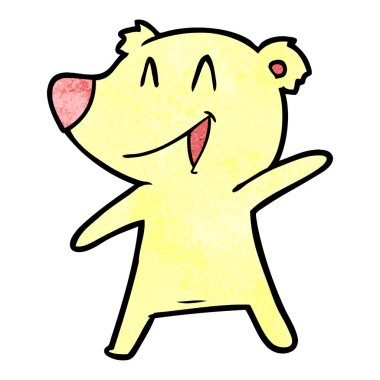 Çizgi film ayısının vektör çizimi