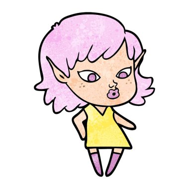 güzel çizgi film elf kızı