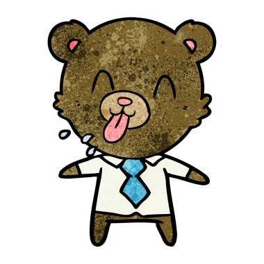 kaba karikatür ayı patron