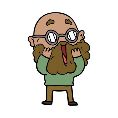 çizgi film sakallı hayran