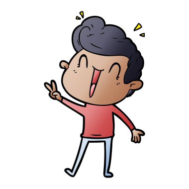 vektör çizim karikatür adam