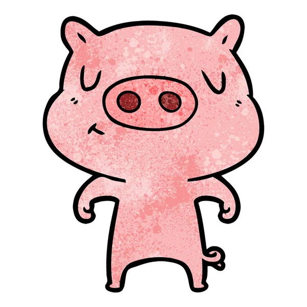 Illustration Vectorielle Porc Dessin Animé — Image vectorielle