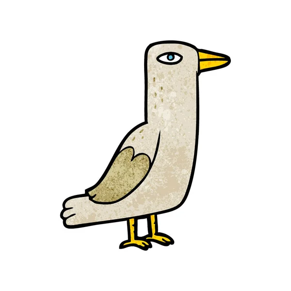 Vektorillustration Des Cartoon Vogels — Stockvektor