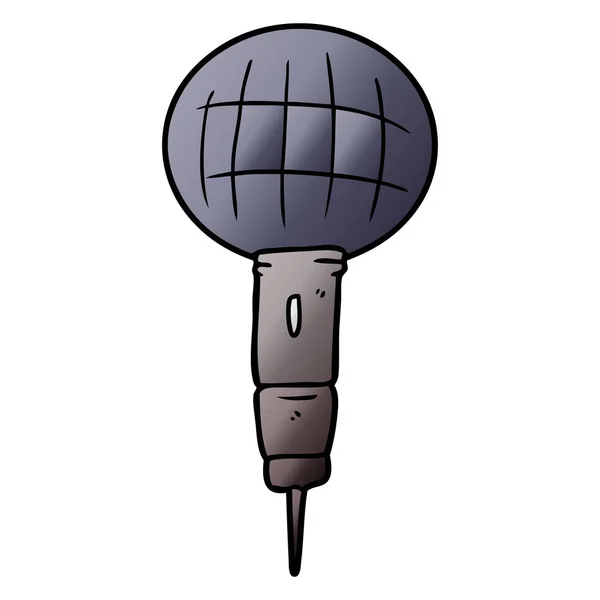 Illustration Vectorielle Microphone Dessin Animé — Image vectorielle