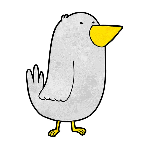 Vektor Illustration Tecknad Fågel — Stock vektor