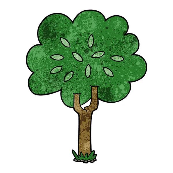 Ilustración Vectorial Árbol Dibujos Animados — Vector de stock