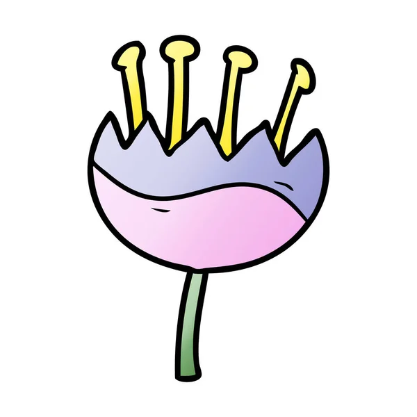 Illustration Vectorielle Fleur Dessin Animé — Image vectorielle