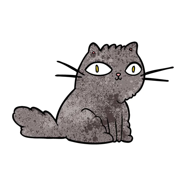 Chat Dessin Animé Vous Regardant Droit — Image vectorielle