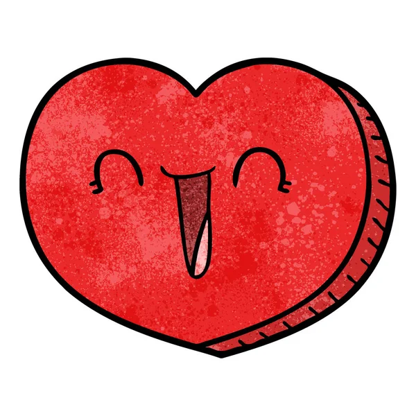 Ilustración Vectorial Del Corazón Dibujos Animados — Vector de stock