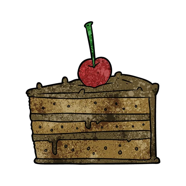 Kreskówka Smaczne Ciasto Czekoladowe — Wektor stockowy