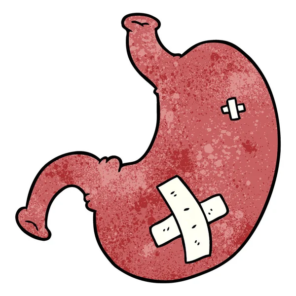 漫画胃のベクトル イラスト — ストックベクタ