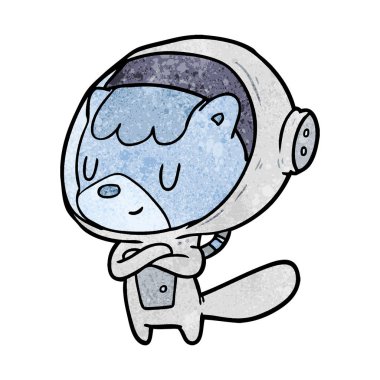 kedi astronot hayvanlar karikatür