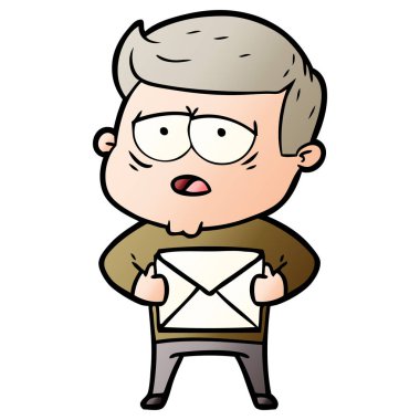 vektör çizim karikatür adam