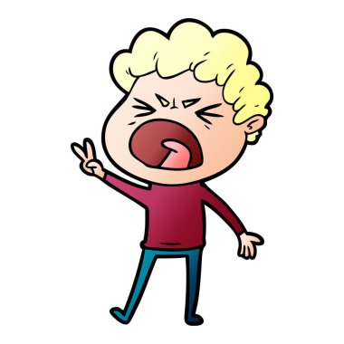 vektör çizim karikatür adam