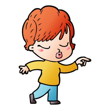 çizgi film gözleri kadınla kapat