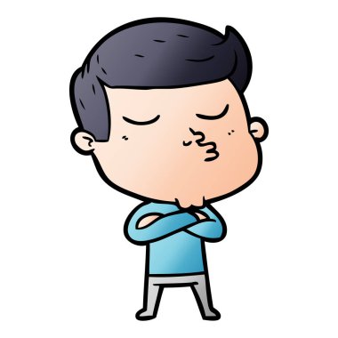 surat asmayı karikatür modeli adam