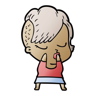 çizgi film güzel hippi kız