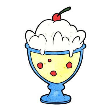 çizgi film lezzetli tatlı vektör çizim