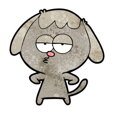 Çizgi film köpeğinin vektör çizimi